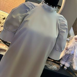 Midi pastel teal dress